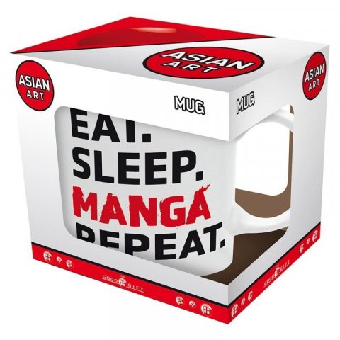 neuveden: Eat, Sleep, Manga, Repeat Keramický hrnek 320 ml