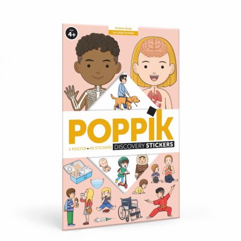 neuveden: Poppik Samolepkový plakát vzdělávací - Lidské tělo
