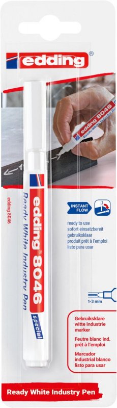 neuveden: Edding Permanentní popisovač 8046 Ready white, blistr