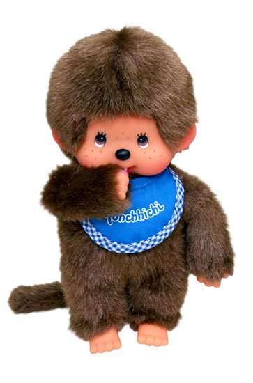 neuveden: Monchhichi 20cm - kluk modrý bryndáček(Mončiči) neuveden: Monchhichi 20cm - kluk modrý bryndáček(Mončiči)
