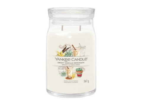 neuveden: YANKEE CANDLE Sweet Vanilla Horchata svíčka 567g / 2 knoty (Signature velký