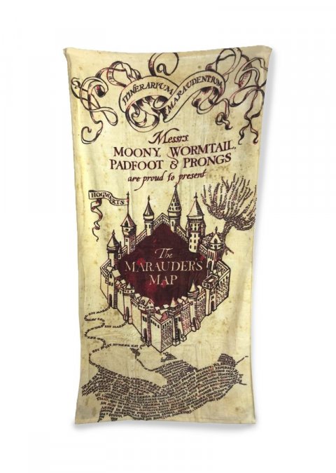 neuveden: Harry Potter Osuška 75x150 cm - Pobertův plánek