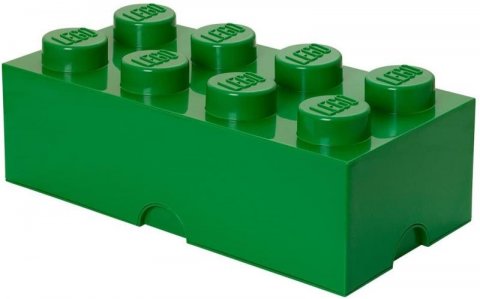 neuveden: Úložný box LEGO 8 - tmavě zelený