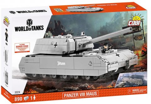 neuveden: Stavebnice COBI 3024 WORLD of TANKS Tank SdKfz 205 Panzerkampfwagen VII MAU