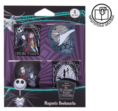 -: Magnetická záložka Tim Burton 1, 4 ks