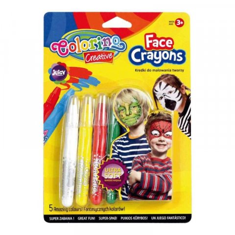 neuveden: Colorino barvy na obličej, v násadce (5 barev)