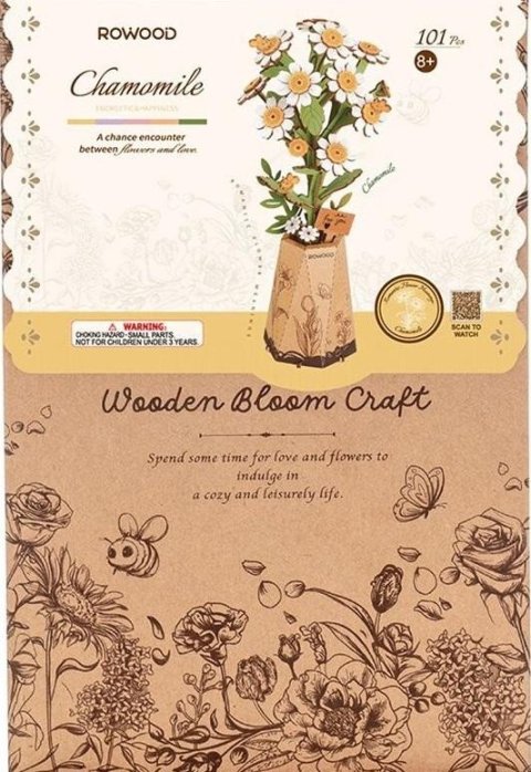 neuveden: 3D Dřevěná skládačka: Heřmánek