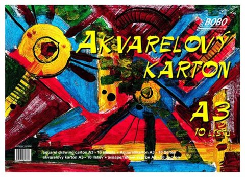 neuveden: Akvarelový karton A3, 10 volných listů