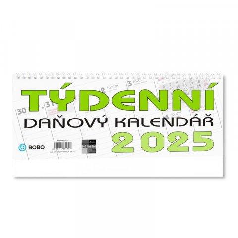neuveden: BOBO Stolní daňový kalendář 2025