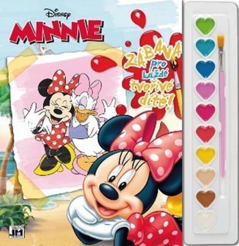 neuveden: Minnie - Omalovánky s barvami A4