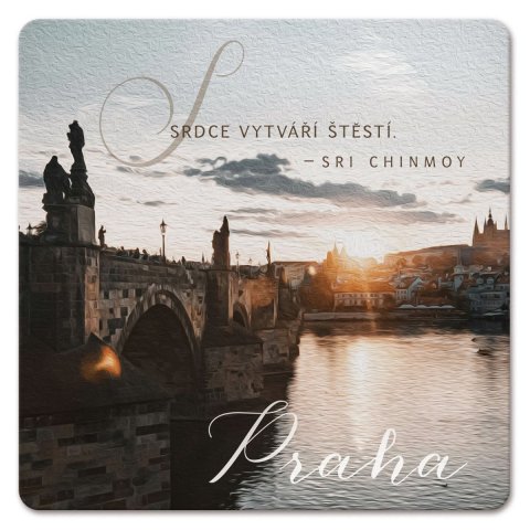 Chinmoy Sri: Podtácek - Praha Srdce vytváří štěstí