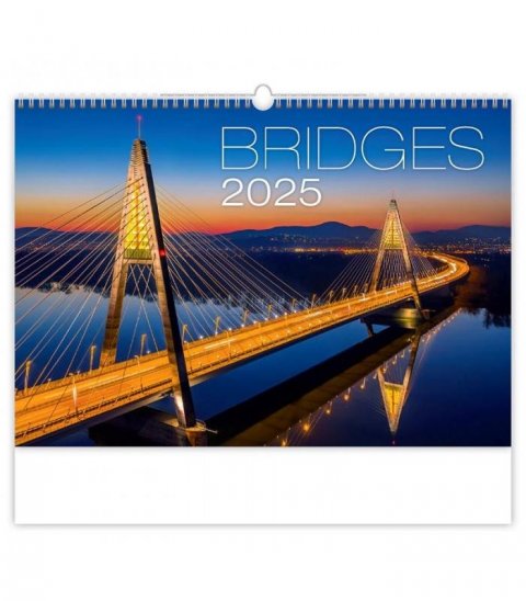 neuveden: Kalendář nástěnný 2025 - Bridges