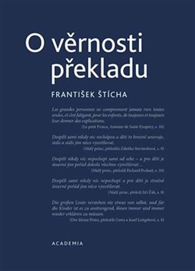 Štícha František: O věrnosti překladu