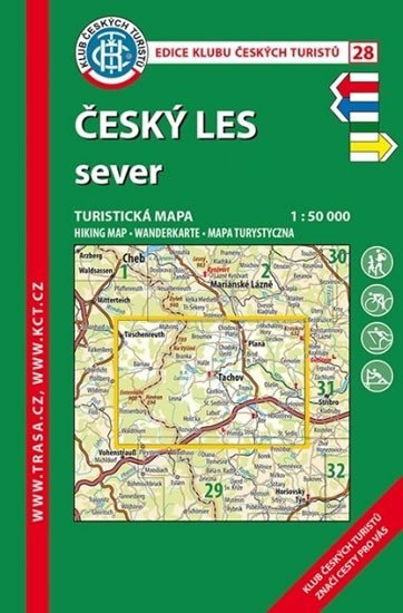 neuveden: KČT 28 Český les - Sever 1:50T / turistická mapa