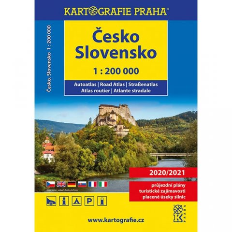 neuveden: Česko/Slovensko - autoatlas/1:200 000