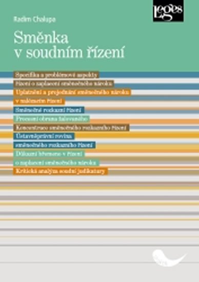 Chalupa Radim: Směnka v soudním řízení Chalupa Radim: Směnka v soudním řízení