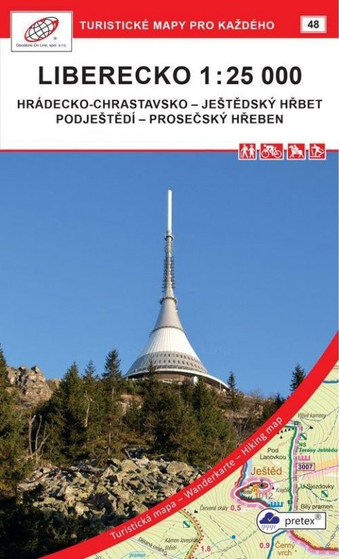 neuveden: Liberecko 1:25 000 / 48 Turistivké mapy pro každého