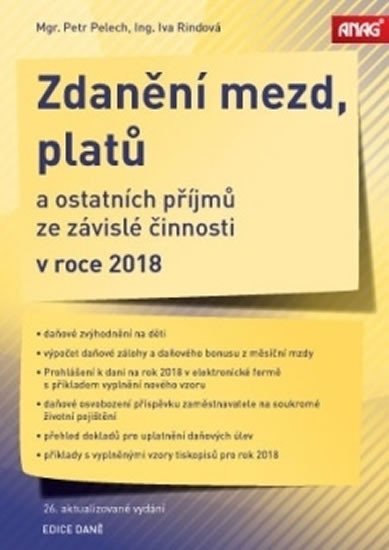 Pelech Petr: Zdanění mezd, platů a ostatních příjmů ze závislé činnosti v roce 2018