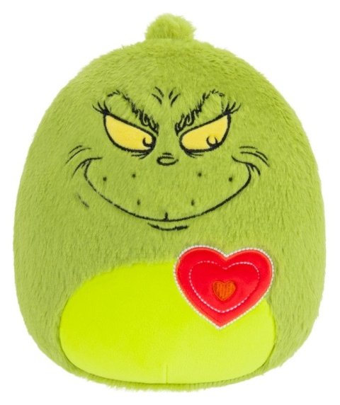 neuveden: Squishmallows Fuzzamallows Grinch - Grinch se srdíčkem 20 cm