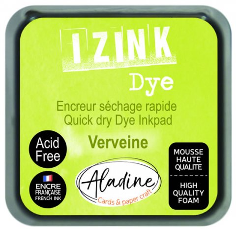 neuveden: Razítkovací polštářek IZINK DYE rychleschnoucí - žlutozelený