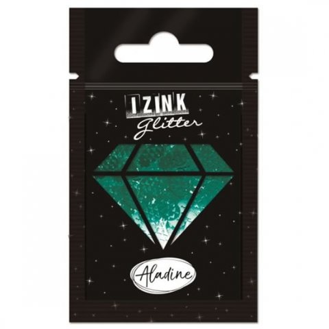 neuveden: Designové třpytky IZINK Glitter - zelená ananas