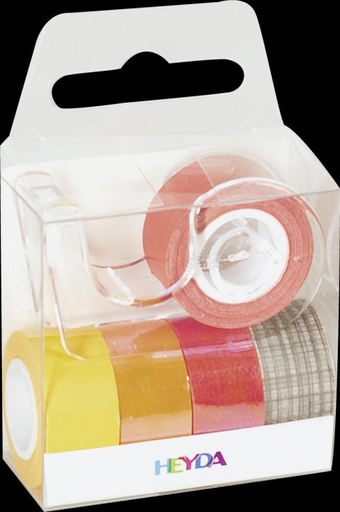 neuveden: HEYDA Sada ozdobných lepicích pásek - oranžový mix