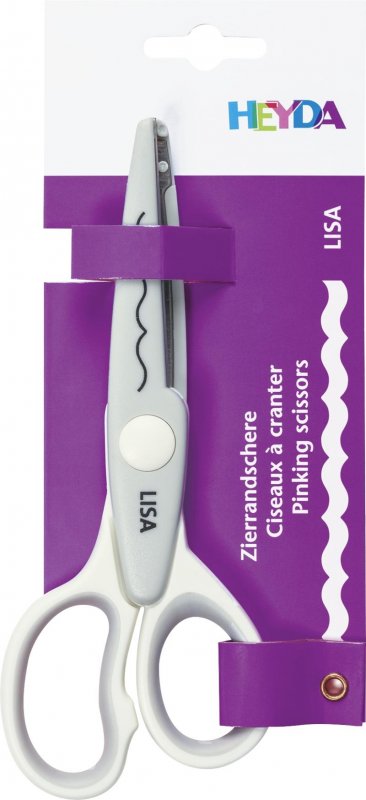 neuveden: HEYDA Ozdobné nůžky - Lisa bílé