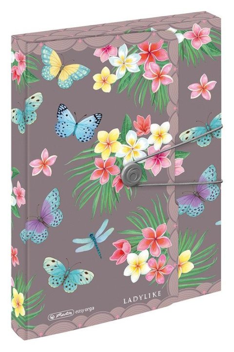 -: Box na spisy A4 4cm Ladylike - Motýlci