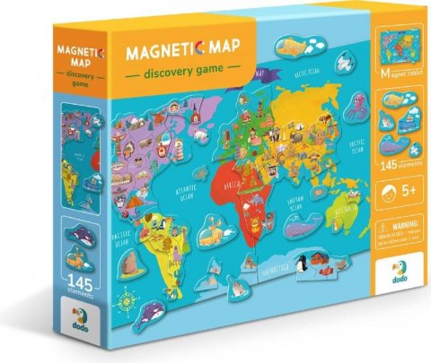 neuveden: Magnetická hra Mapa světa 118 dílků