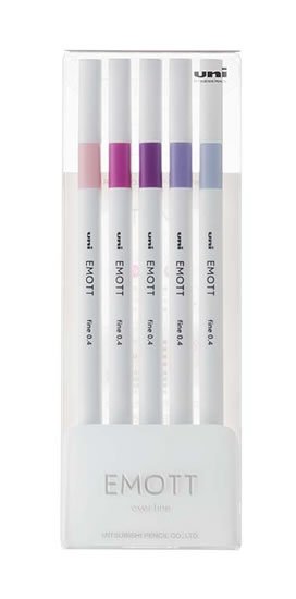 neuveden: EMOTT fine liner sada FLORAL 5 ks neuveden: EMOTT fine liner sada FLORAL 5 ks