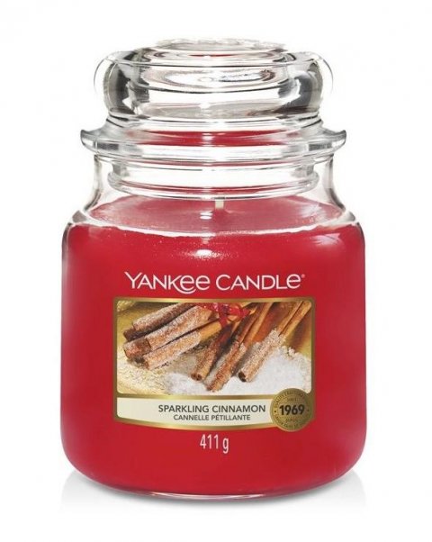neuveden: YANKEE CANDLE Sparkling Cinnamon svíčka 411g