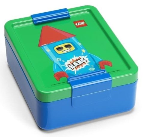 neuveden: LEGO Rocket box na svačinu - modrá/zelená