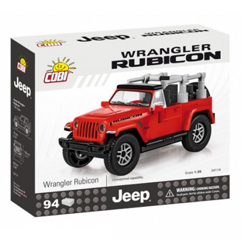 neuveden: Stavebnice COBI 24114 Jeep Wrangler Rubicon 135, červený/94 kostek