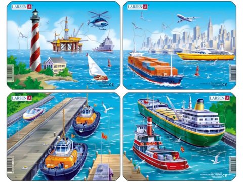 neuveden: Puzzle MINI - Přístav/11 dílků (4 druhy)