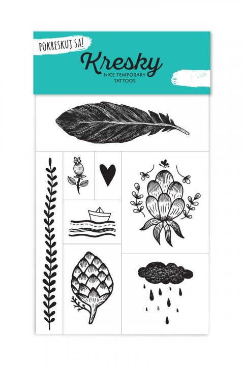neuveden: Kresky dočasné tetování - Přírodní