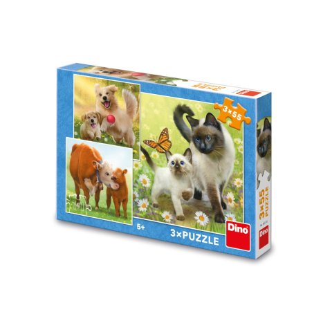 neuveden: Puzzle Rodinka 3x55 dílků