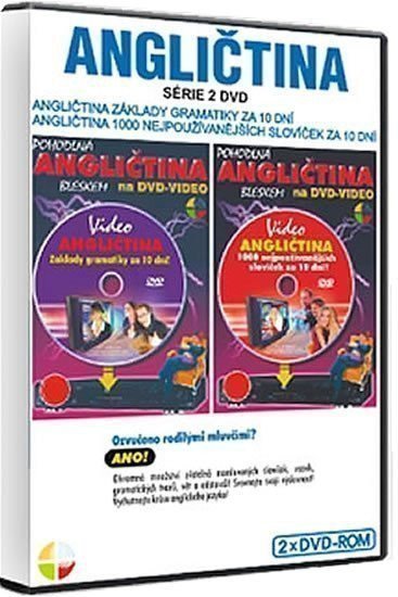 neuveden: Angličtina 1000 slov za 10 dní + základy gramatiky za 10 dní - sada 2DVD