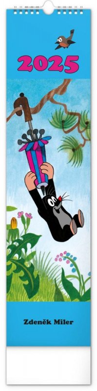 neuveden: Kalendář 2025 nástěnný: Krteček - Krtko, 12 × 48 cm