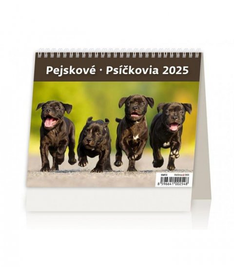 neuveden: Kalendář stolní 2025 - MiniMax Pejskové / Psíčkovia