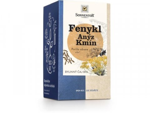 neuveden: Sonnentor - Fenykl Anýz Kmín bio