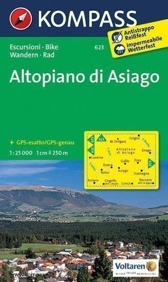 neuveden: Altopiano di Asiago 623 NKOM 1:25T