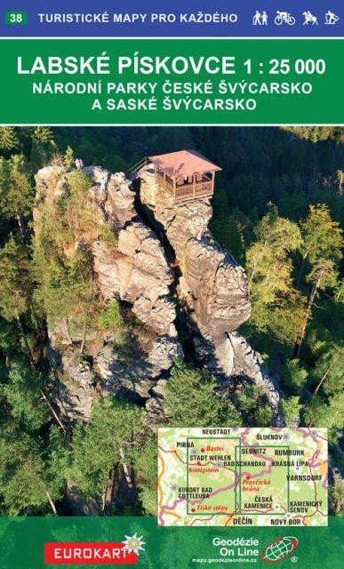 neuveden: Labské pískovce 1:25T, národní parky České a Saské Švýcarsko /38 Turistické neuveden: Labské pískovce 1:25T, národní parky České a Saské Švýcarsko /38 Turistické