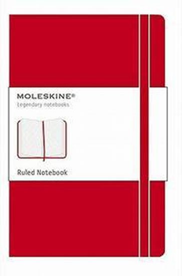 neuveden: Zápisník Moleskine - tvrdé desky, L, linkovaný - červený neuveden: Zápisník Moleskine - tvrdé desky, L, linkovaný - červený
