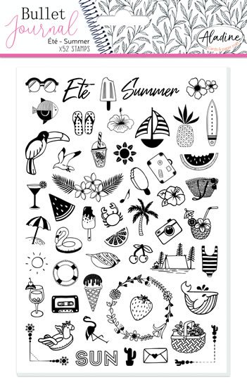 neuveden: Razítka Stampo Bullet Journal - Léto
