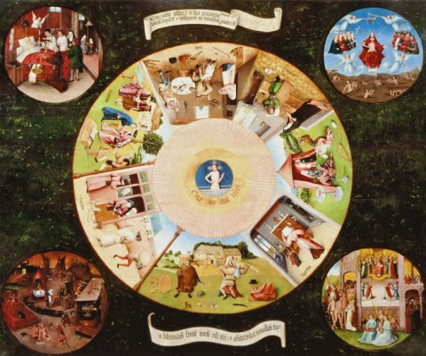 neuveden: Puzzle: Sedm smrtelných hříchů a čtyři poslední věci člověka: Bosch Hierony
