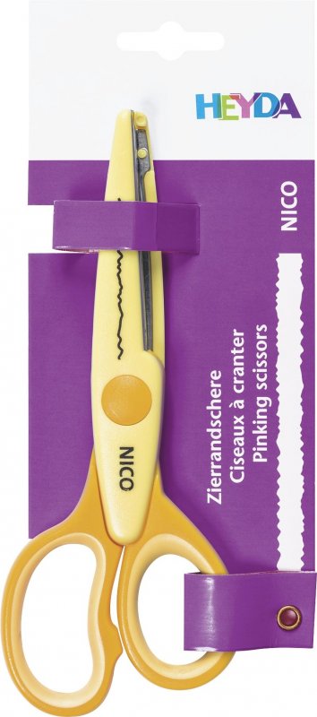 neuveden: HEYDA Ozdobné nůžky - Nico žluté