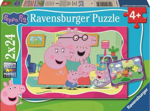 neuveden: Puzzle Prasátko Peppa 2x24 dílků
