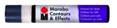 neuveden: Marabu kontura na hedvábí a textil/černá 25ml