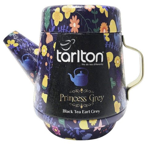 neuveden: TARLTON Tea Pot Princess Grey Black Tea plech 100g