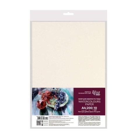 neuveden: ROSA Studio Papíry pro akvarel Rosa A4, 200g, 10 listů